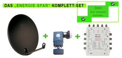 Energie-Spar komplett Set mit Multischalter MSRP 508 + Quattro LNB +Triax 78 Spiegel Energie-Spar komplett Set mit Multischalter MSRP 508 + Quattro LNB +Triax 78 Spiegel