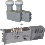 Multischalter DME 940 A-NT und 2x Quattro LNB Multischalter DME 940 A-NT und 2x Quattro LNB