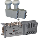 Multischalter DME 960 A-NT und 2x Quattro LNB Multischalter DME 960 A-NT und 2x Quattro LNB