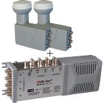 Multischalter DME 980 A-NT und 2x Quattro LNB Multischalter DME 980 A-NT und 2x Quattro LNB
