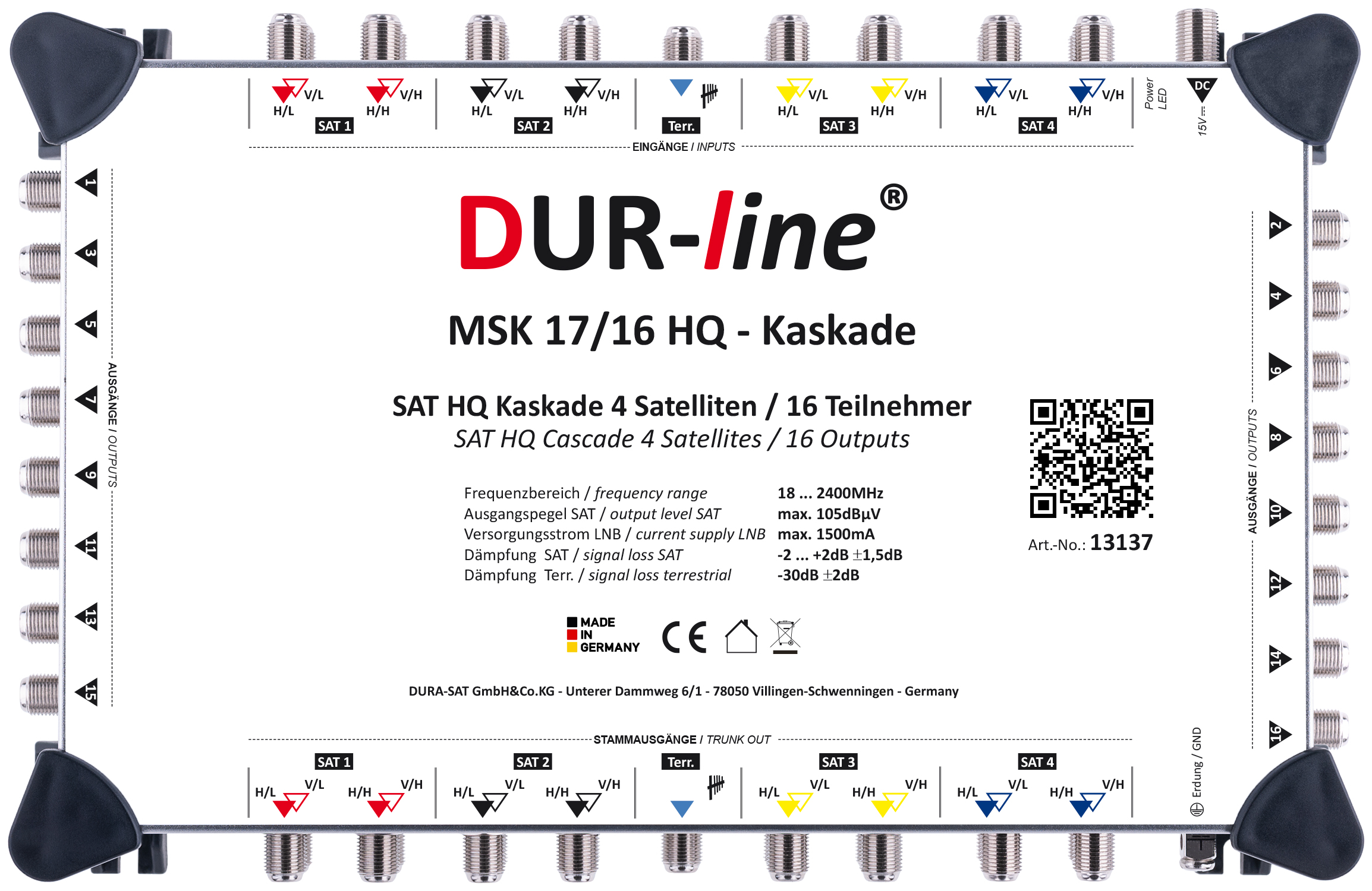 DUR-line MSK 17/16 HQ - Kaskade – Produktansicht 2 DUR-line MSK 17/16 HQ - Kaskade – Produktansicht 2