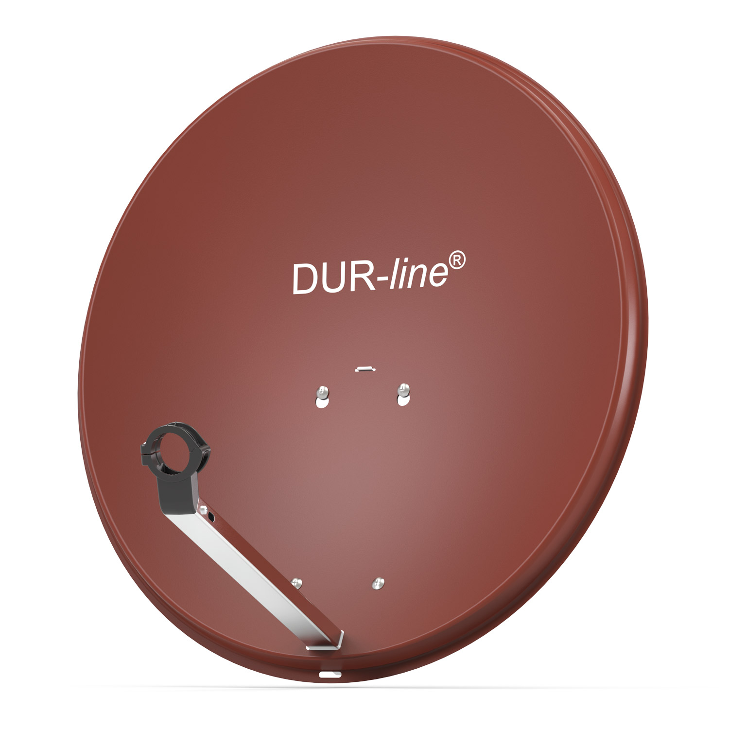 DUR-line MDA 60 Rot Alu Sat-Reflektor – perspektivische Ansicht