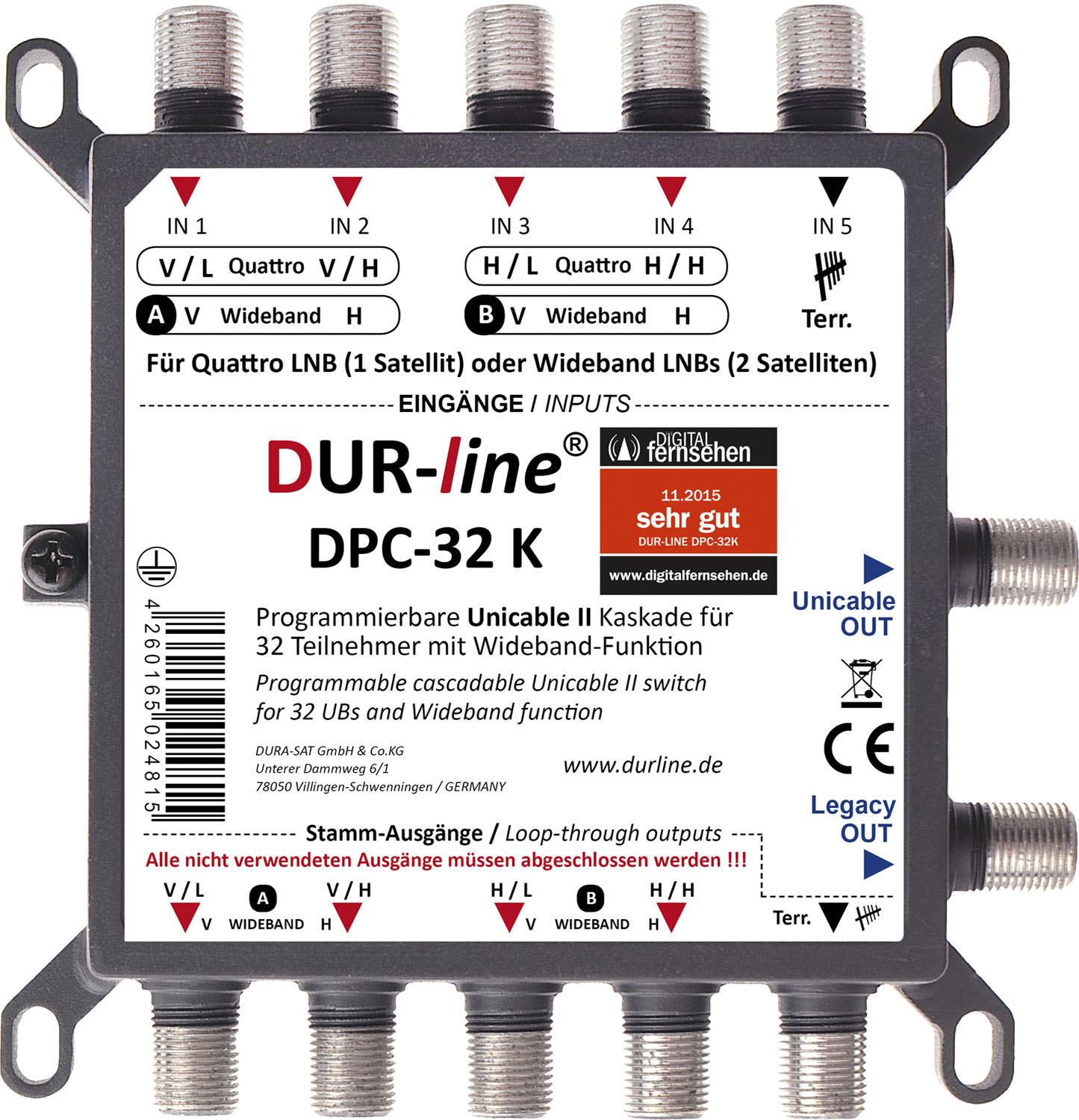 DUR-line DPC-32 K - Einkabellösung – Produktansicht 3 DUR-line DPC-32 K - Einkabellösung – Produktansicht 3