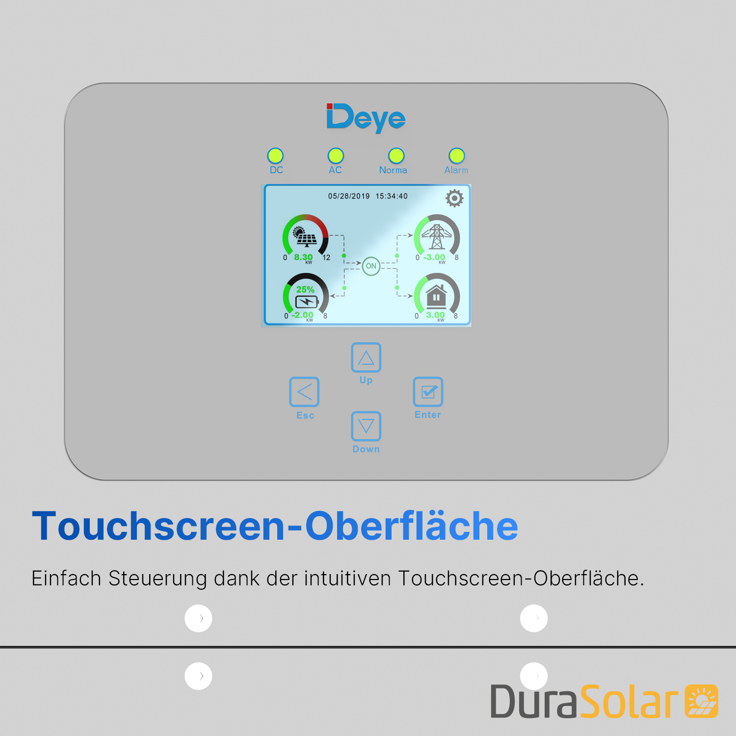 Deye SUN-50K-SG01HP3-EU-BM4 - Dreiphasig - 4/2+2+2+2 MPPT - Hybrid-Wechselrichter - Hochspannungsserie