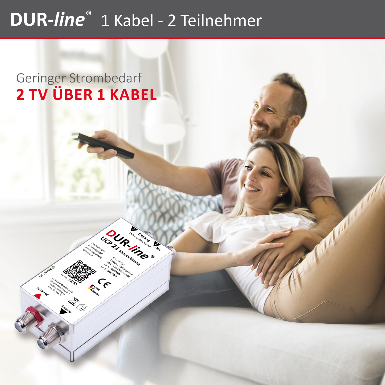 DUR-line UCP 21 - Einkabellösung – im Einsatz