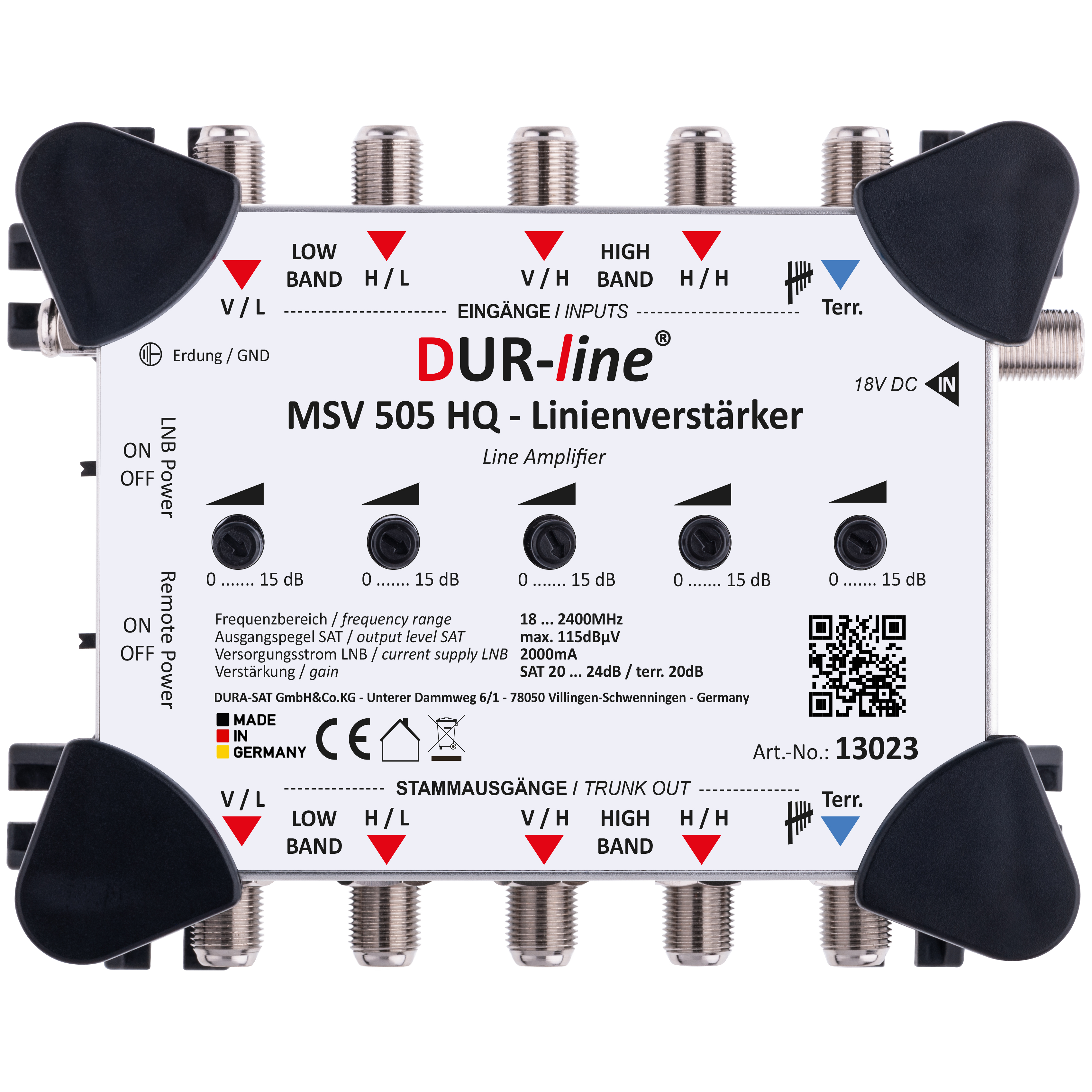 DUR-line MSV 505 HQ - Linienverstärker – Produktansicht