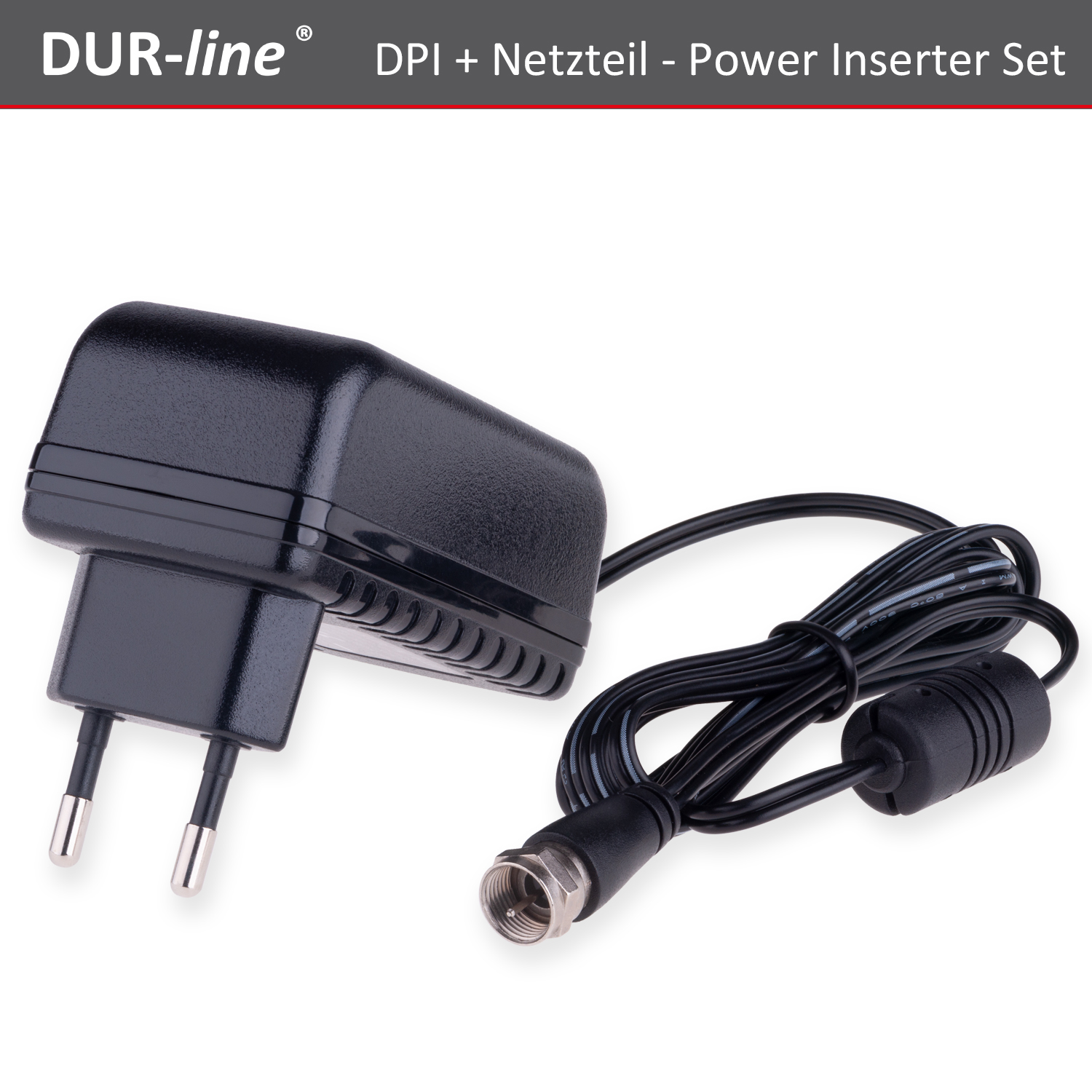 DUR-line DPI + Netzteil – Steckernetzteil mit F-Stecker