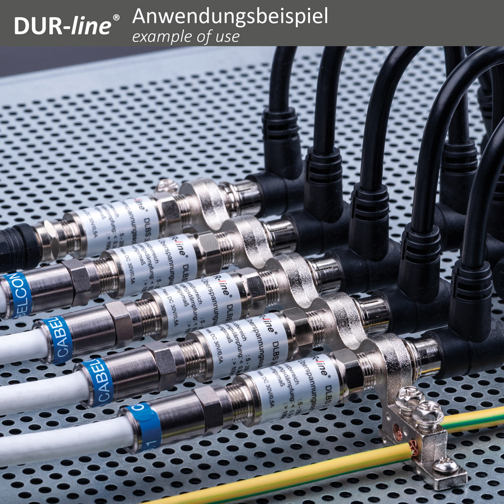 DUR-line DEB 1/1xÜS - Erdungsblock Set – Anwendungsbeispiel DUR-line DEB 1/1xÜS - Erdungsblock Set – Anwendungsbeispiel