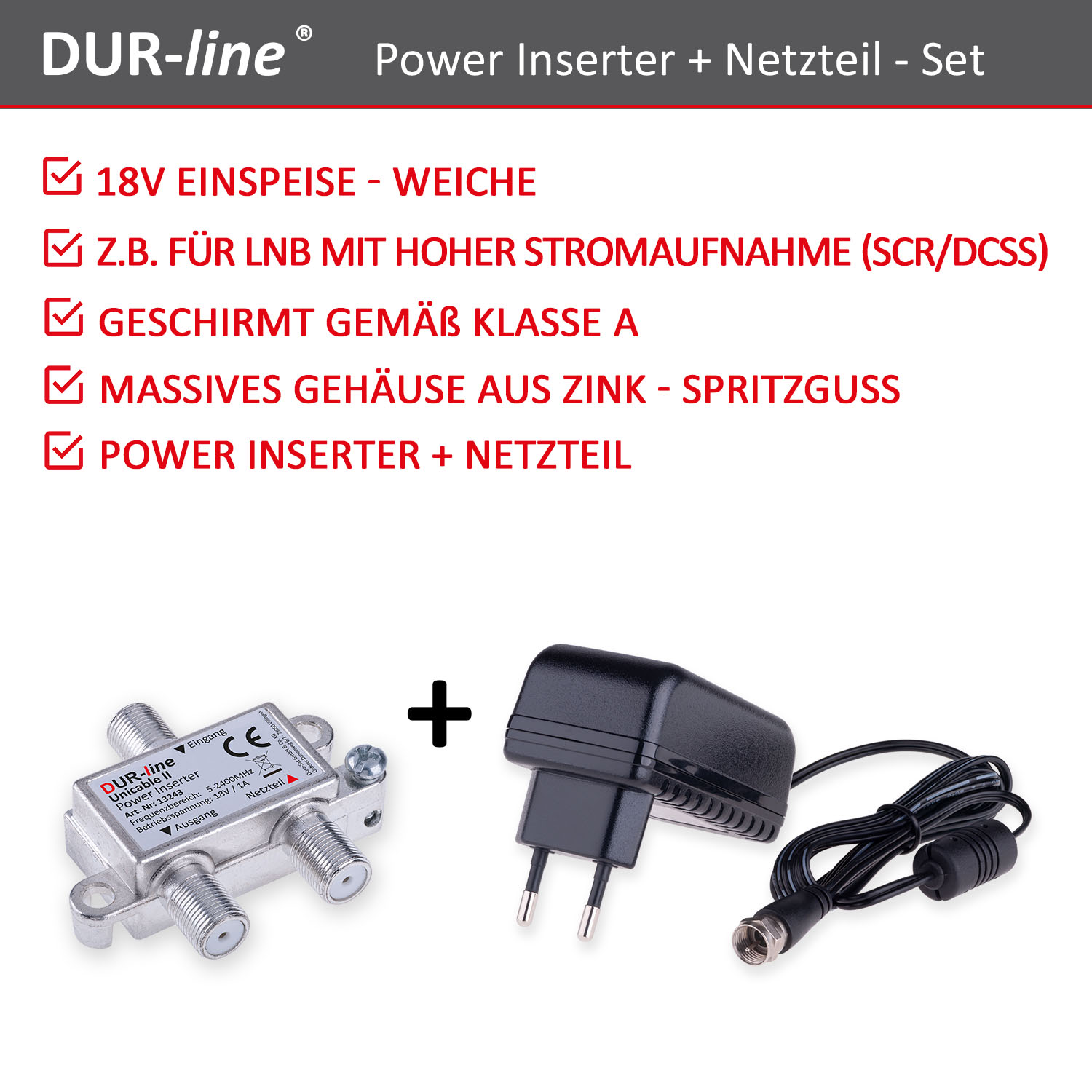 DUR-line DPI + Netzteil – Highlights des Power-Inserter-Sets DUR-line DPI + Netzteil – Highlights des Power-Inserter-Sets