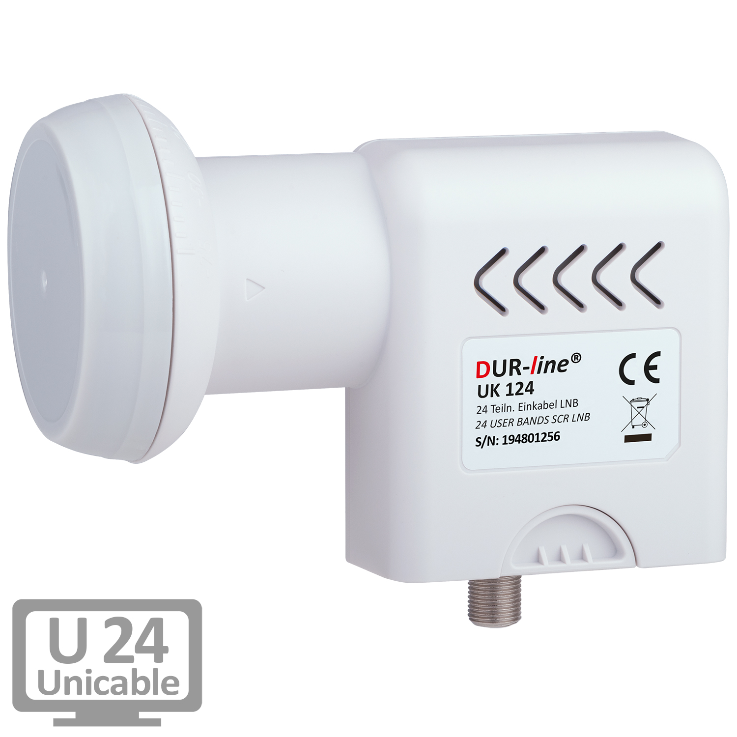 DUR-line UK 124 Unicable LNB – am Fernseher