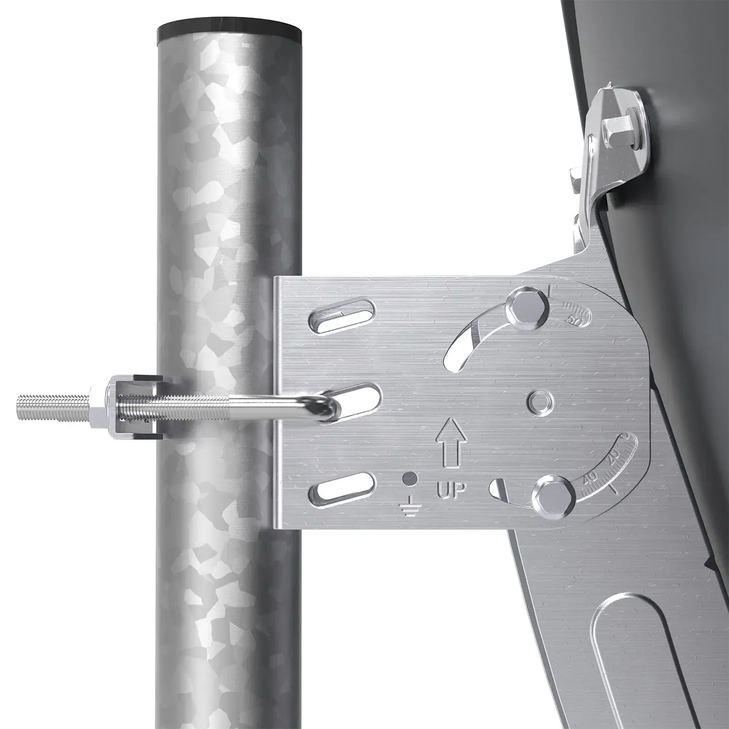 DUR-line MDA 60 Anthrazit Alu Sat-Reflektor – Detailansicht DUR-line MDA 60 Anthrazit Alu Sat-Reflektor – Detailansicht