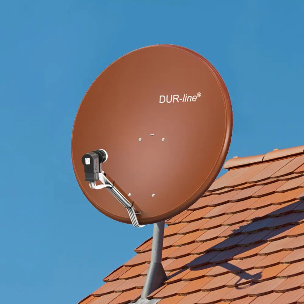 DUR-line MDA 60 Hellgrau - Sat-Komplettanlage mit Single LNB DUR-line MDA 60 Hellgrau - Sat-Komplettanlage mit Single LNB