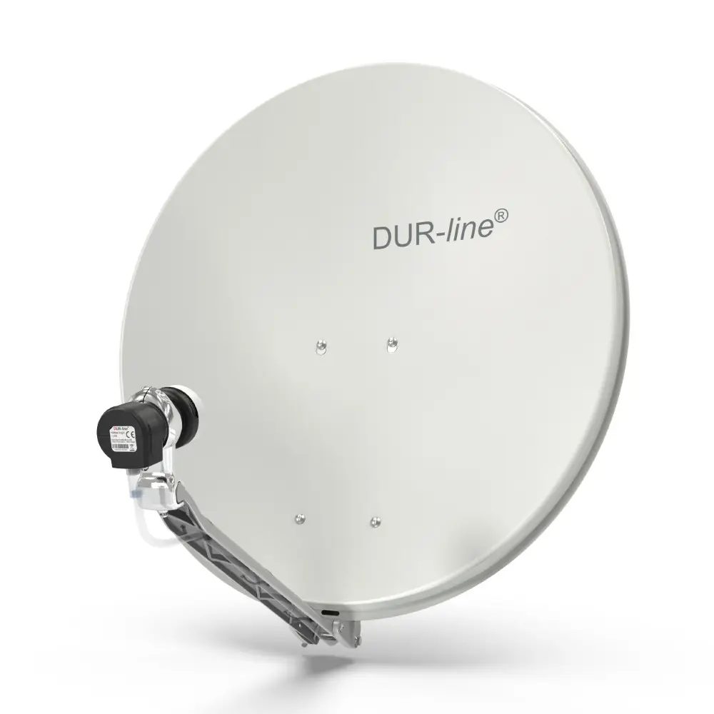 DUR-line Select 75/80 Hellgrau - Sat-Komplettanlage mit Single LNB DUR-line Select 75/80 Hellgrau - Sat-Komplettanlage mit Single LNB