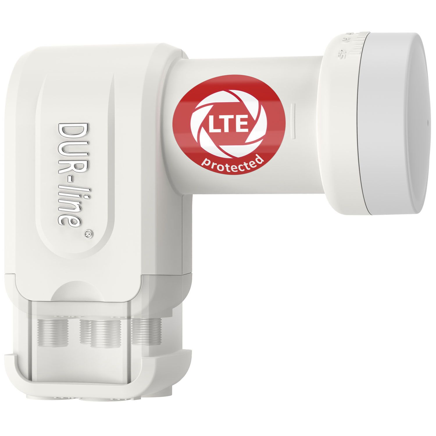 DUR-line +Ultra Quattro white LNB – ausziehbarer Wetterschutz im Verlauf DUR-line +Ultra Quattro white LNB – ausziehbarer Wetterschutz im Verlauf