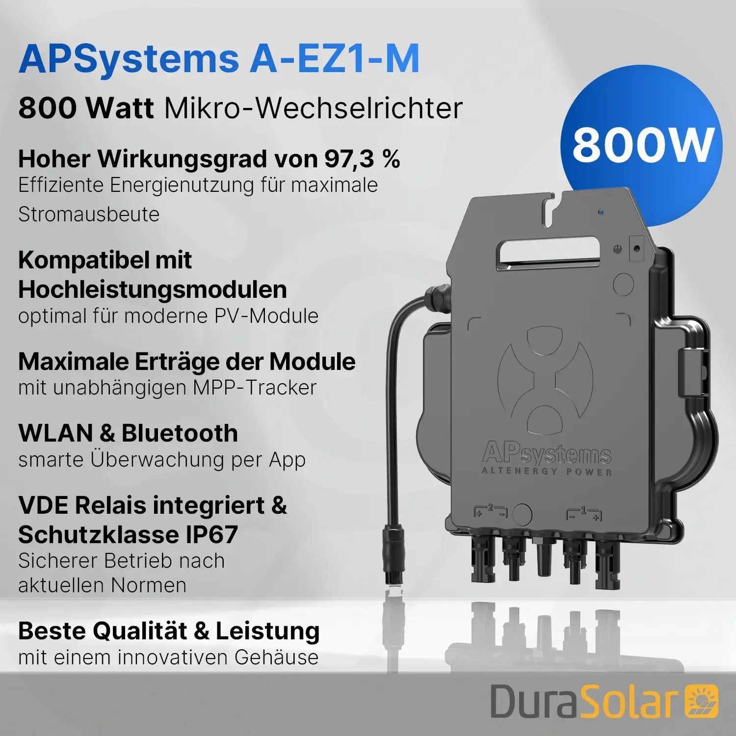 APSystems A-EZ1-M 800 Watt - PV Mikro-Wechselrichter