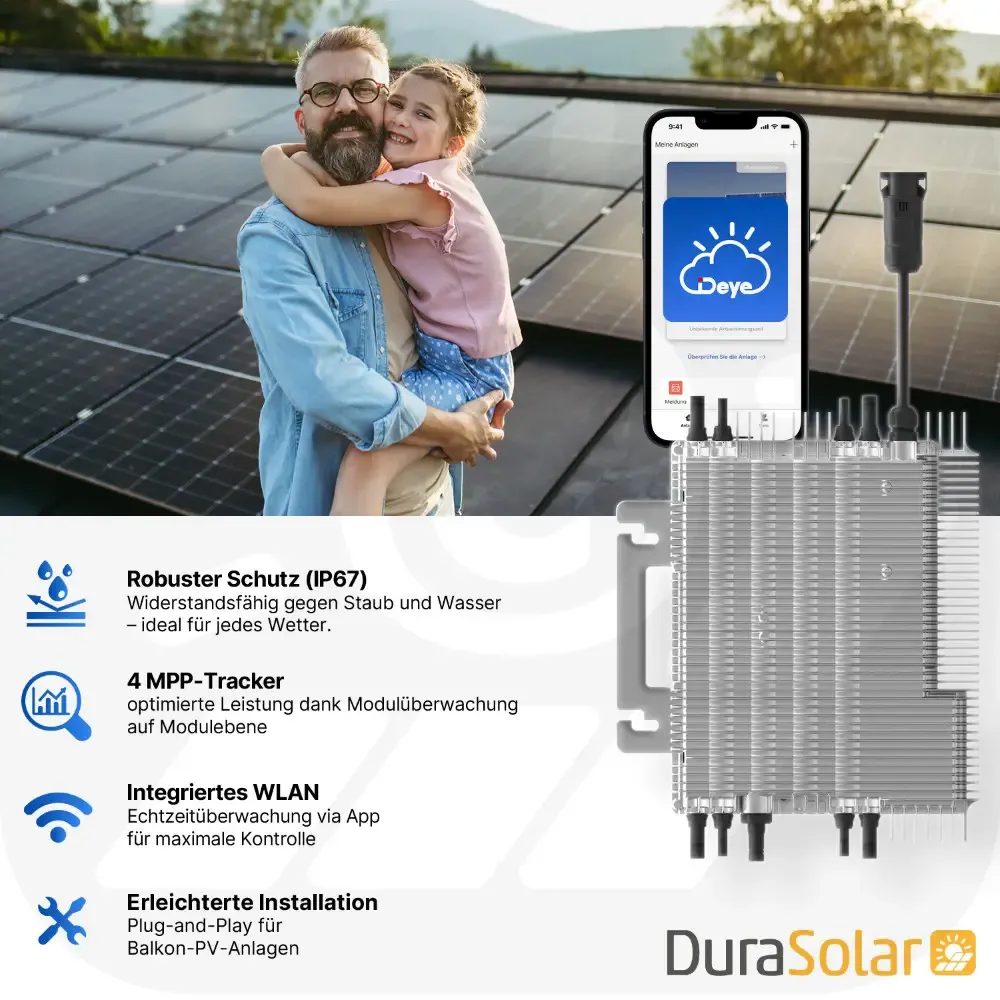  Deye SUN-M200G4-EU-Q0 - PV Mikro-Wechselrichter