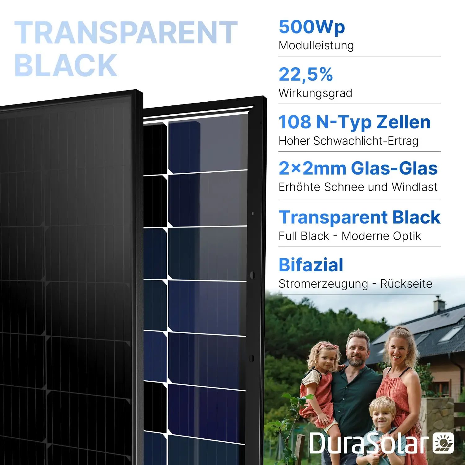 Jolywood JW-HD108N-R2-500W-FB - PV Modul 