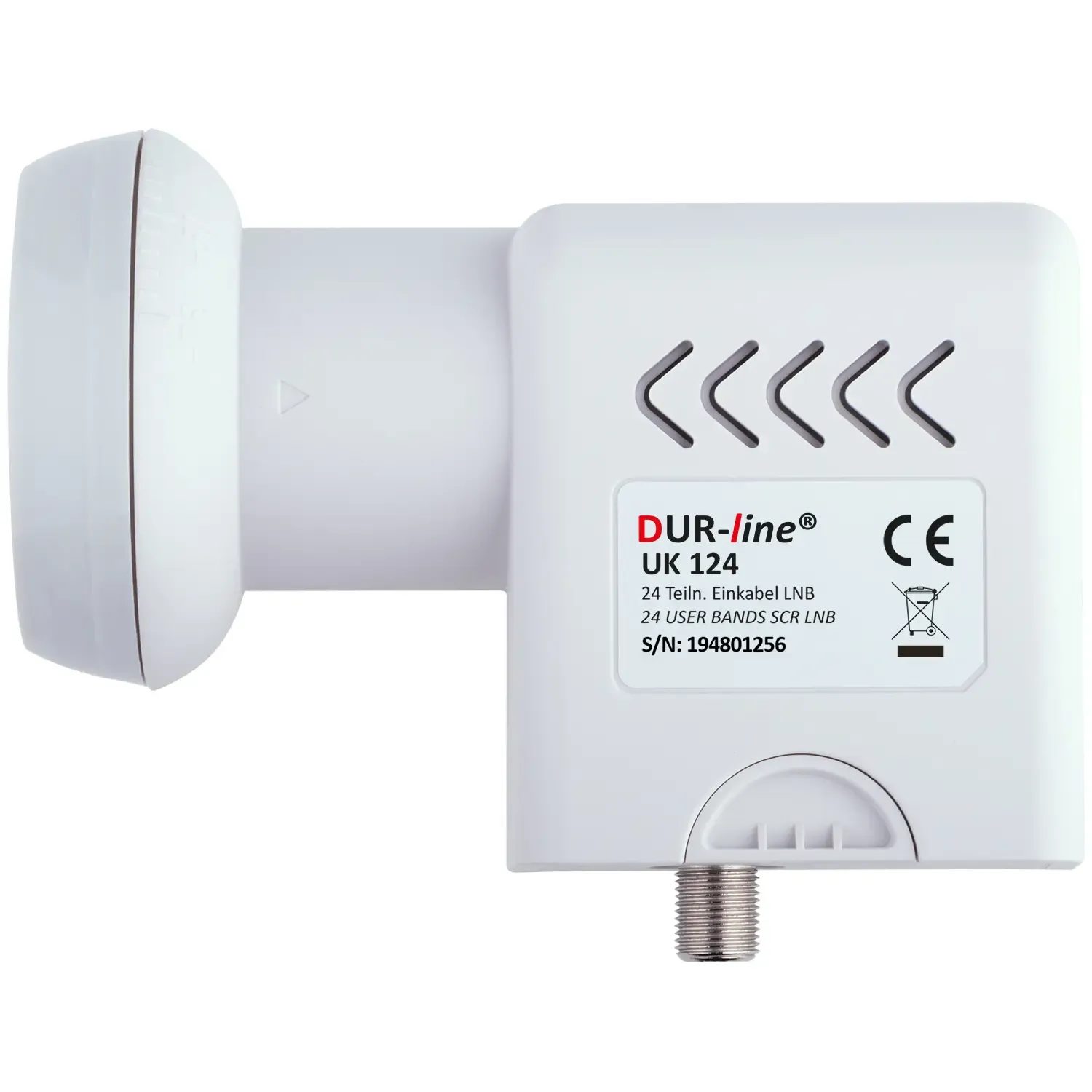 DUR-line UK 124 Unicable LNB – Draufsicht