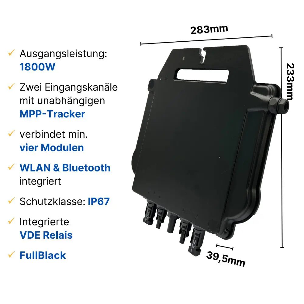 APSystems A-EZ1D 1800 Watt - PV Mikro-Wechselrichter APSystems A-EZ1D 1800 Watt - PV Mikro-Wechselrichter