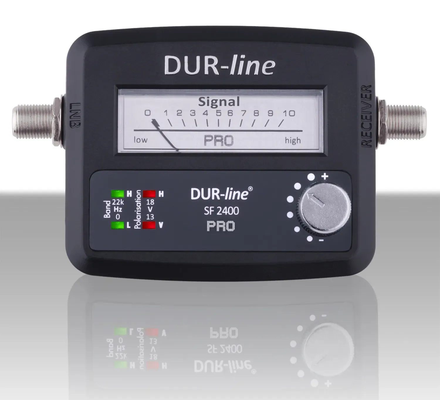 DUR-line SF 2400 Pro Satfinder – Draufsicht DUR-line SF 2400 Pro - Satfinder