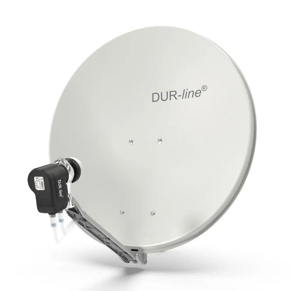 DUR-line Select 75/80 Hellgrau - Sat-Komplettanlage mit Twin LNB DUR-line Select 75/80 Hellgrau - Sat-Komplettanlage mit Twin LNB