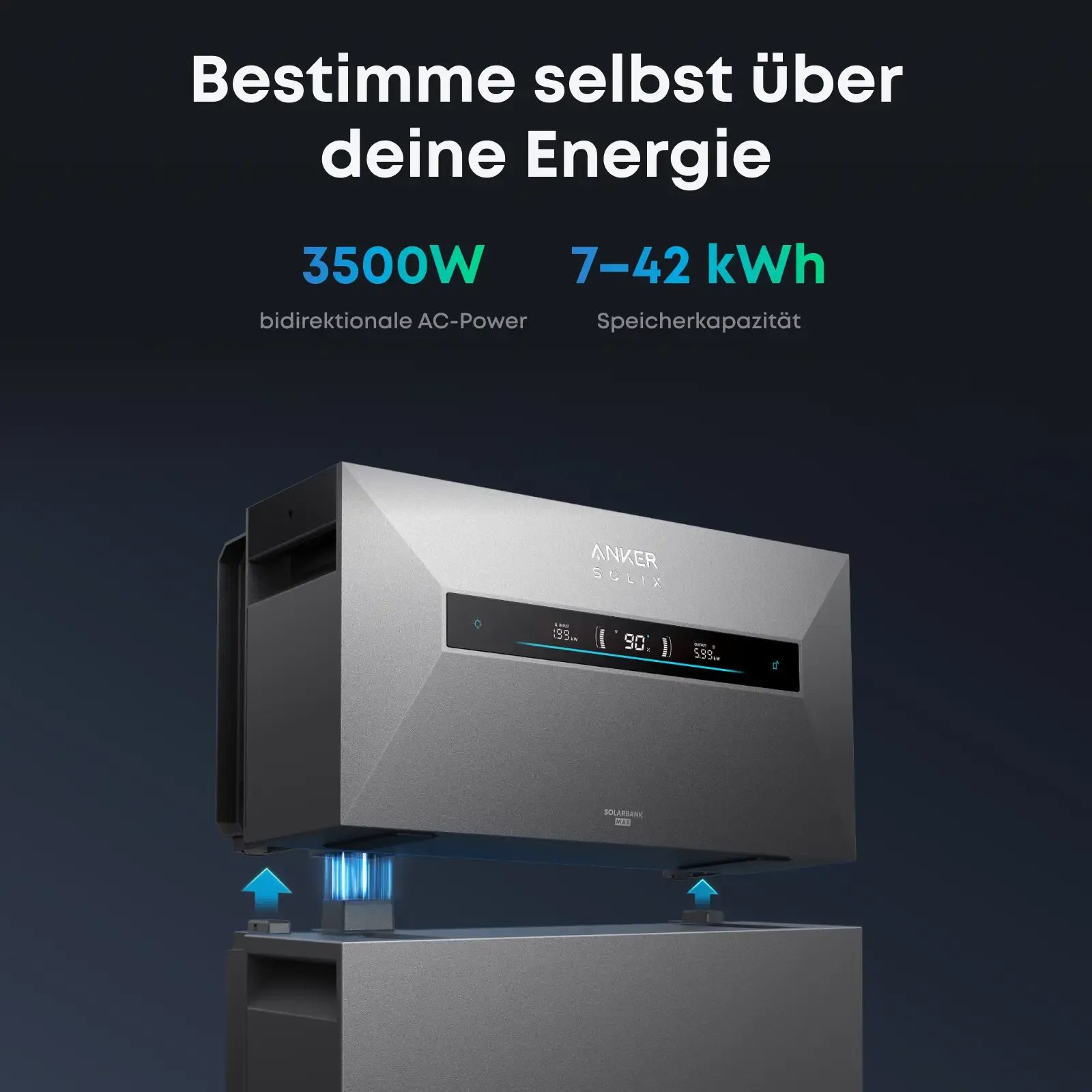 Anker SOLIX Solarbank Max AC - 7kWh - All-in-One - Plug&Play Heimspeicher für Solarnachrüstung Anker SOLIX Solarbank Max AC - 7kWh - All-in-One - Plug&Play Heimspeicher für Solarnachrüstung