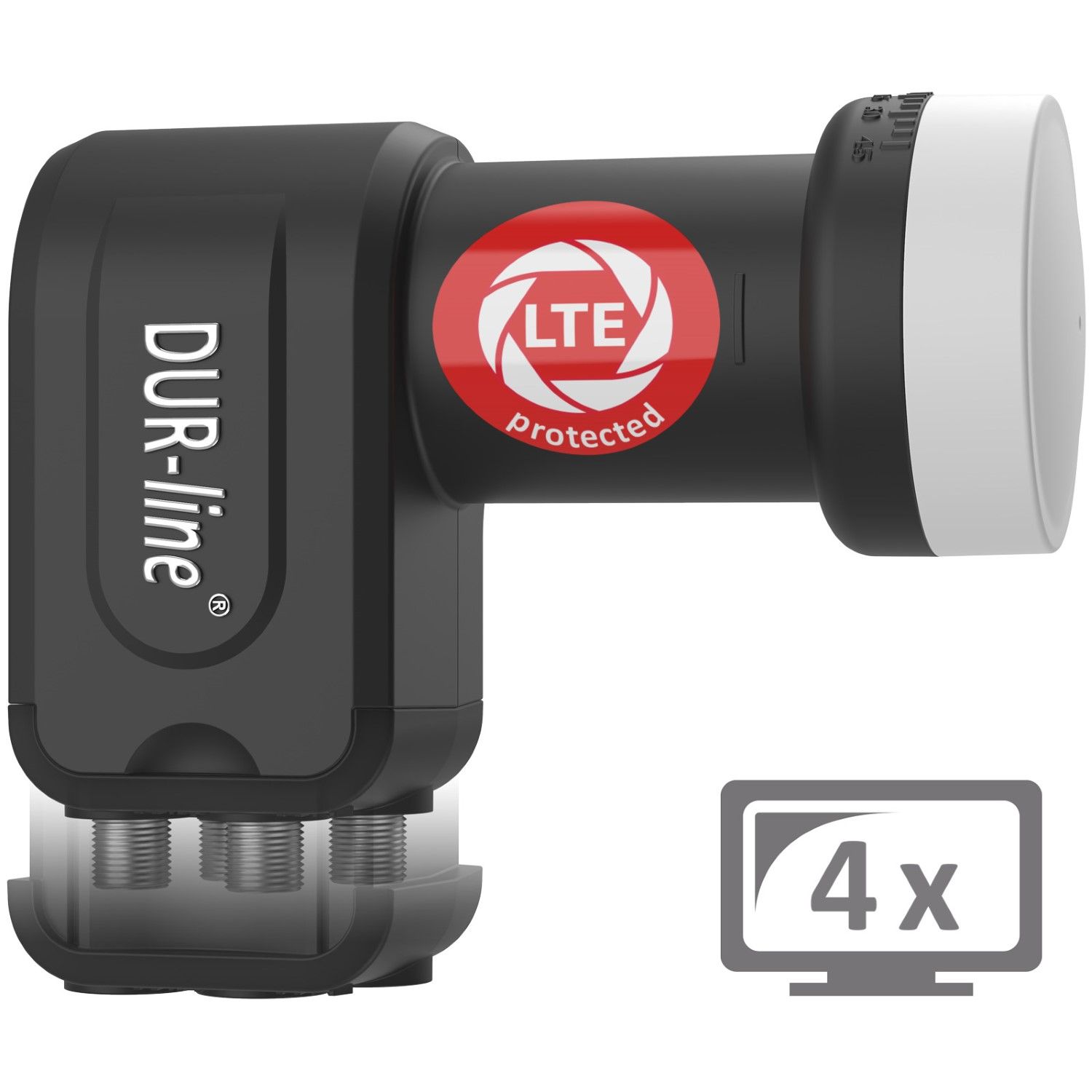 DUR-line +Ultra Quad LNB – mit LTE-Filter für vier Fernseher