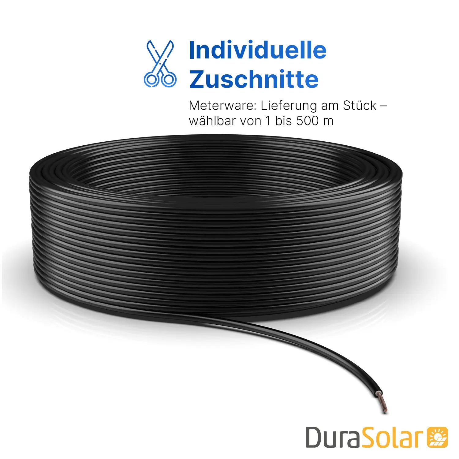Solarkabel | 4mm² / 6mm² | Schwarz/Rot | Meterware