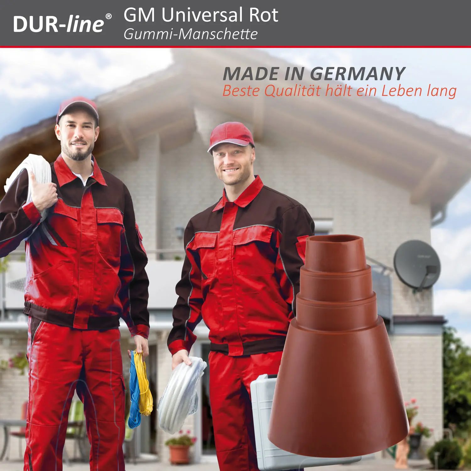 DUR-line GM Universal Rot - Gummi-Manschette DUR-line GM Universal Rot - Gummi-Manschette