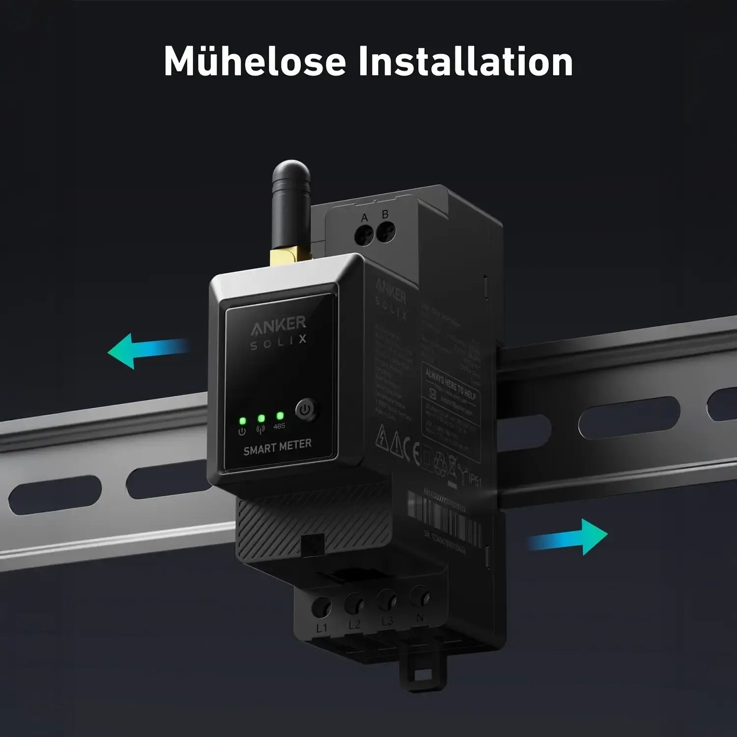Anker SOLIX Smart Meter - Smarter 3-Phasen Zähler Anker SOLIX Smart Meter - Smarter 3-Phasen Zähler