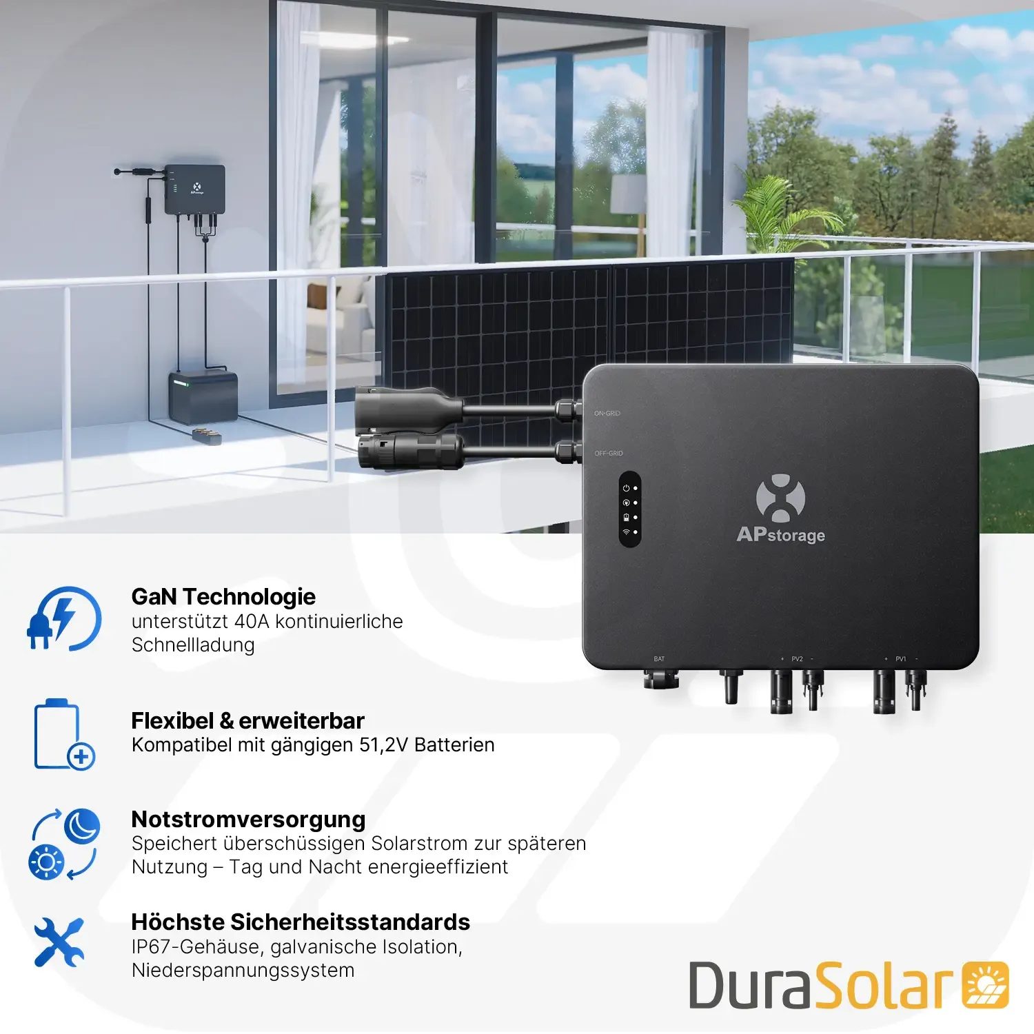 APsystems EZHI 5,12kWh - 4000Wp - Mini-PV-Anlage-Speicher-Set APsystems EZHI 5,12kWh - 4000Wp - Mini-PV-Anlage-Speicher-Set