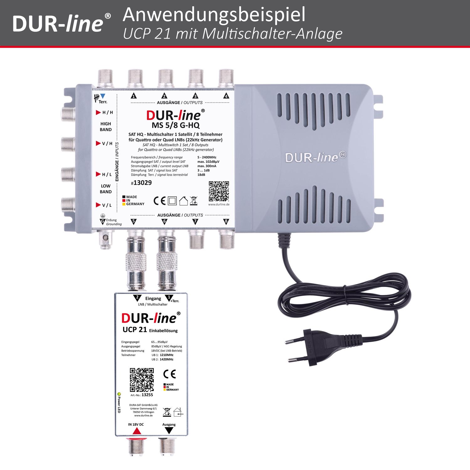 DUR-line UCP 21 - Einkabellösung – Produktansicht 2