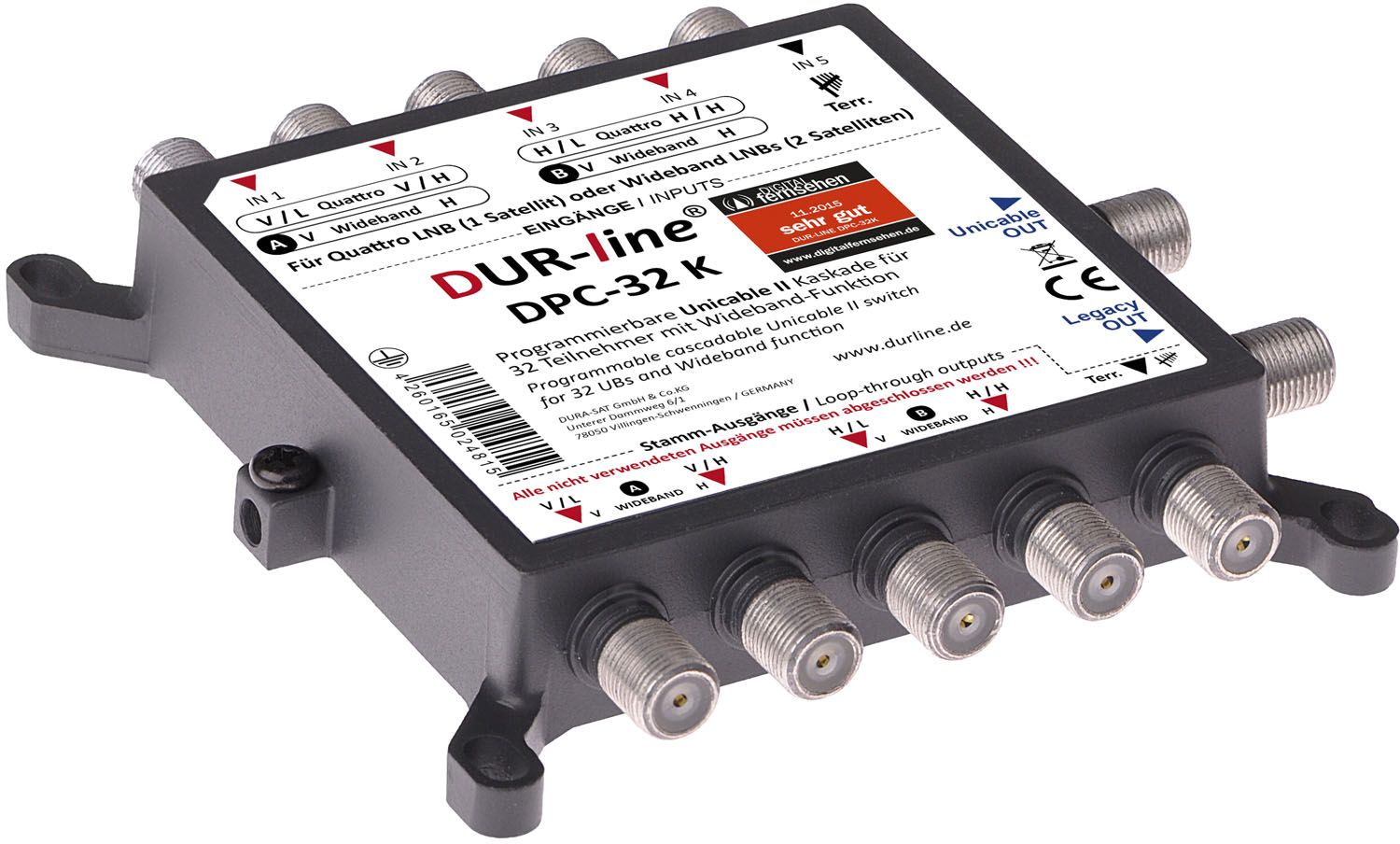 DUR-line DPC-32 K - Einkabellösung – Produktansicht DUR-line DPC-32 K - Einkabellösung – Produktansicht