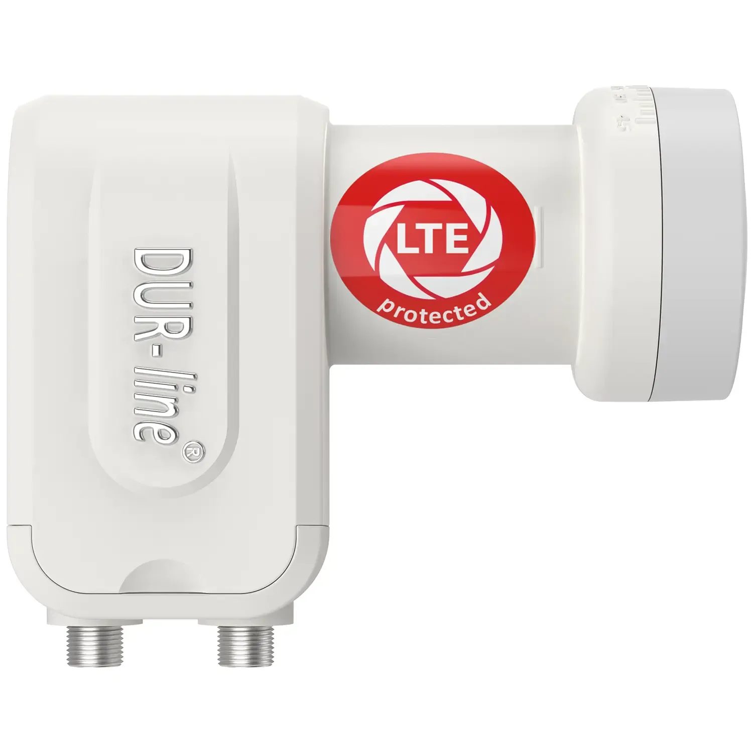 DUR-line +Ultra Twin white LNB – Draufsicht