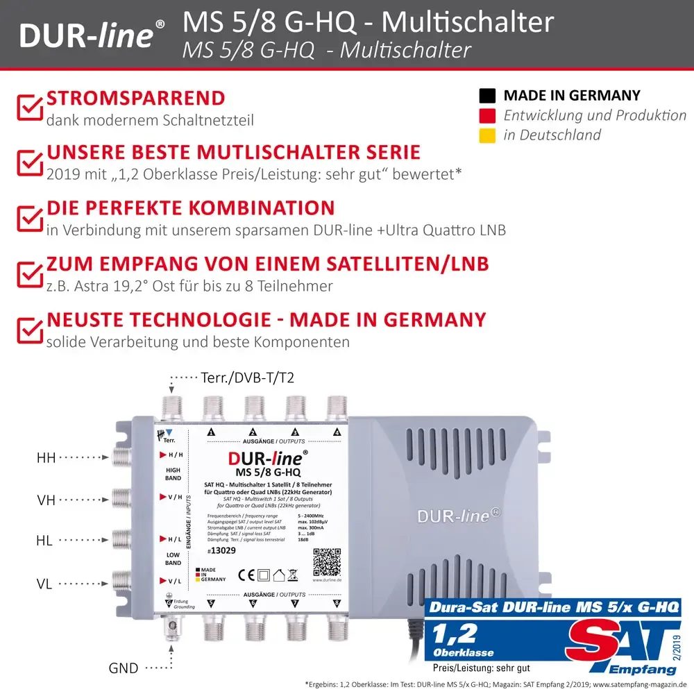 DUR-line MS G-HQ - Multischalter