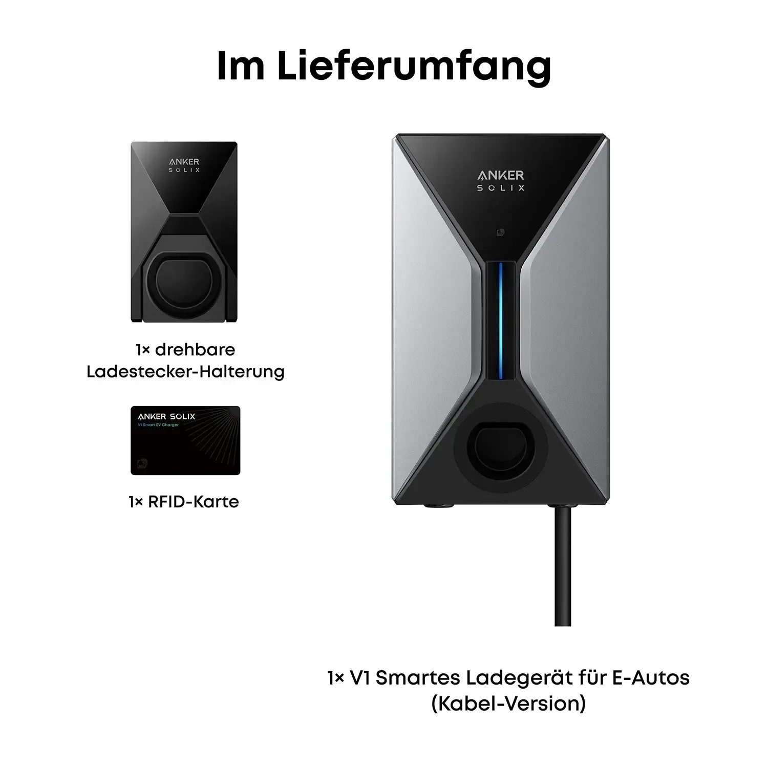 Anker V1 Smartes Ladegerät 11kW Kabel-Variante Anker V1 Smartes Ladegerät 11kW Kabel-Variante