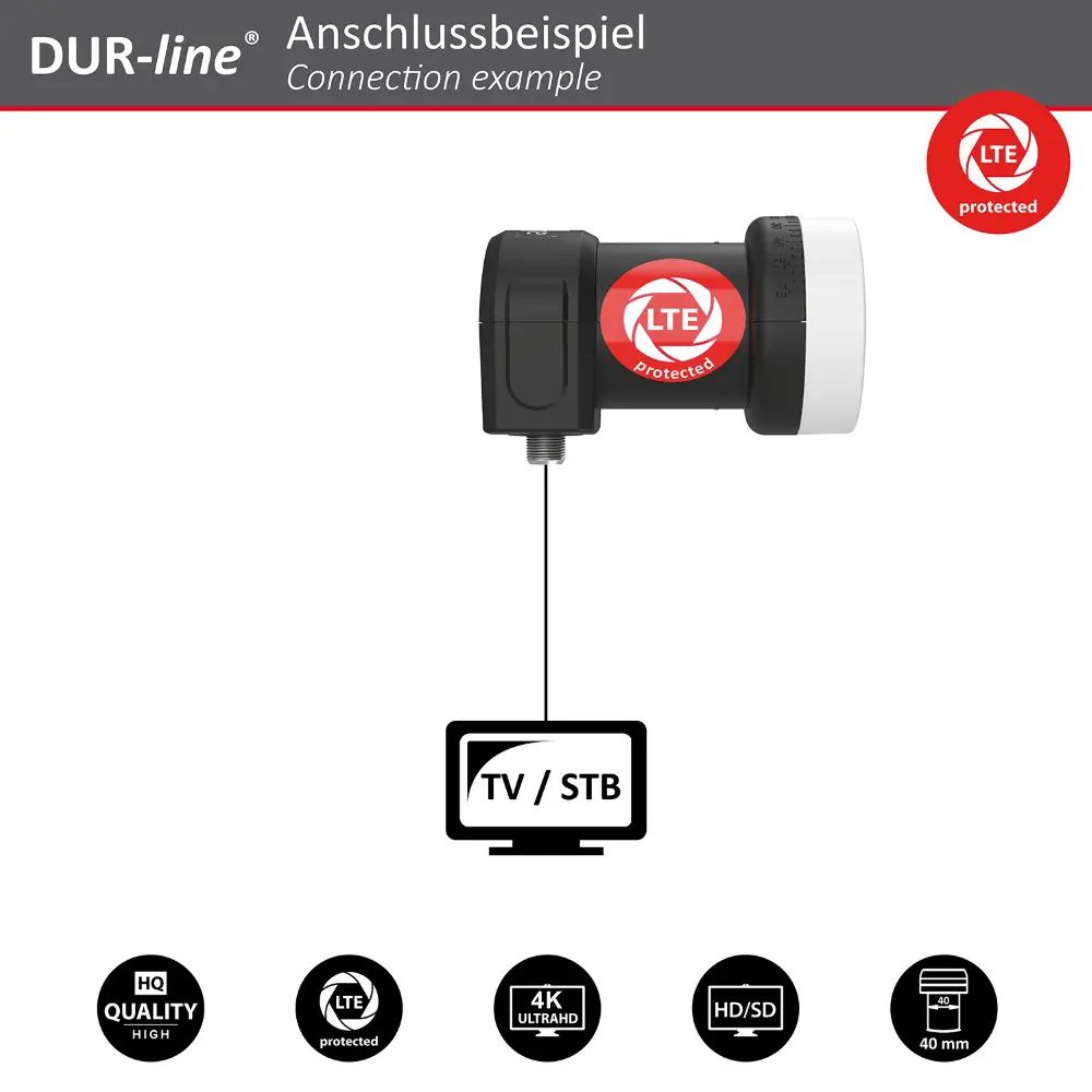 DUR-line Select 75/80 Rot - Sat-Komplettanlage mit Single LNB DUR-line Select 75/80 Rot - Sat-Komplettanlage mit Single LNB