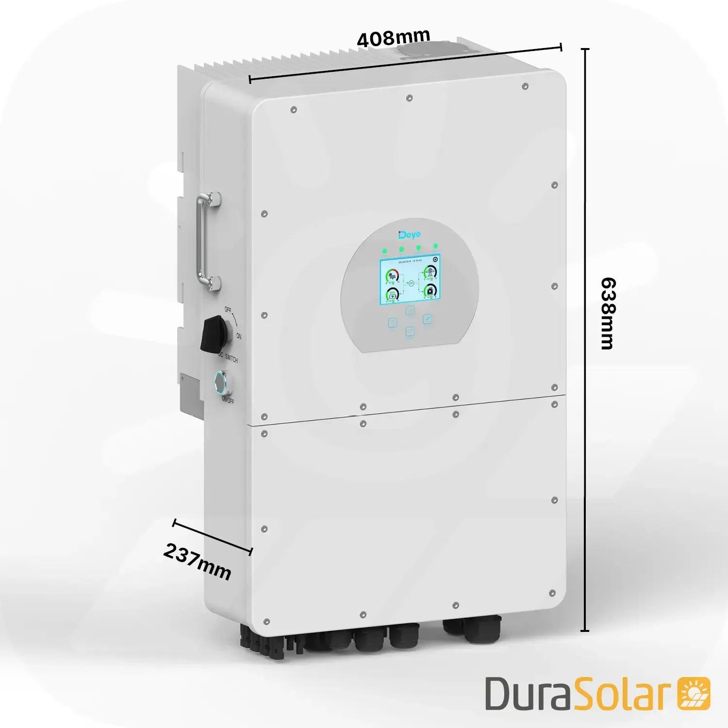 Deye SUN-15K-SG01HP3-EU-AM2 - Dreiphasig - 2/2+1 MPPT - Hybrid-Wechselrichter - Hochspannungsserie
