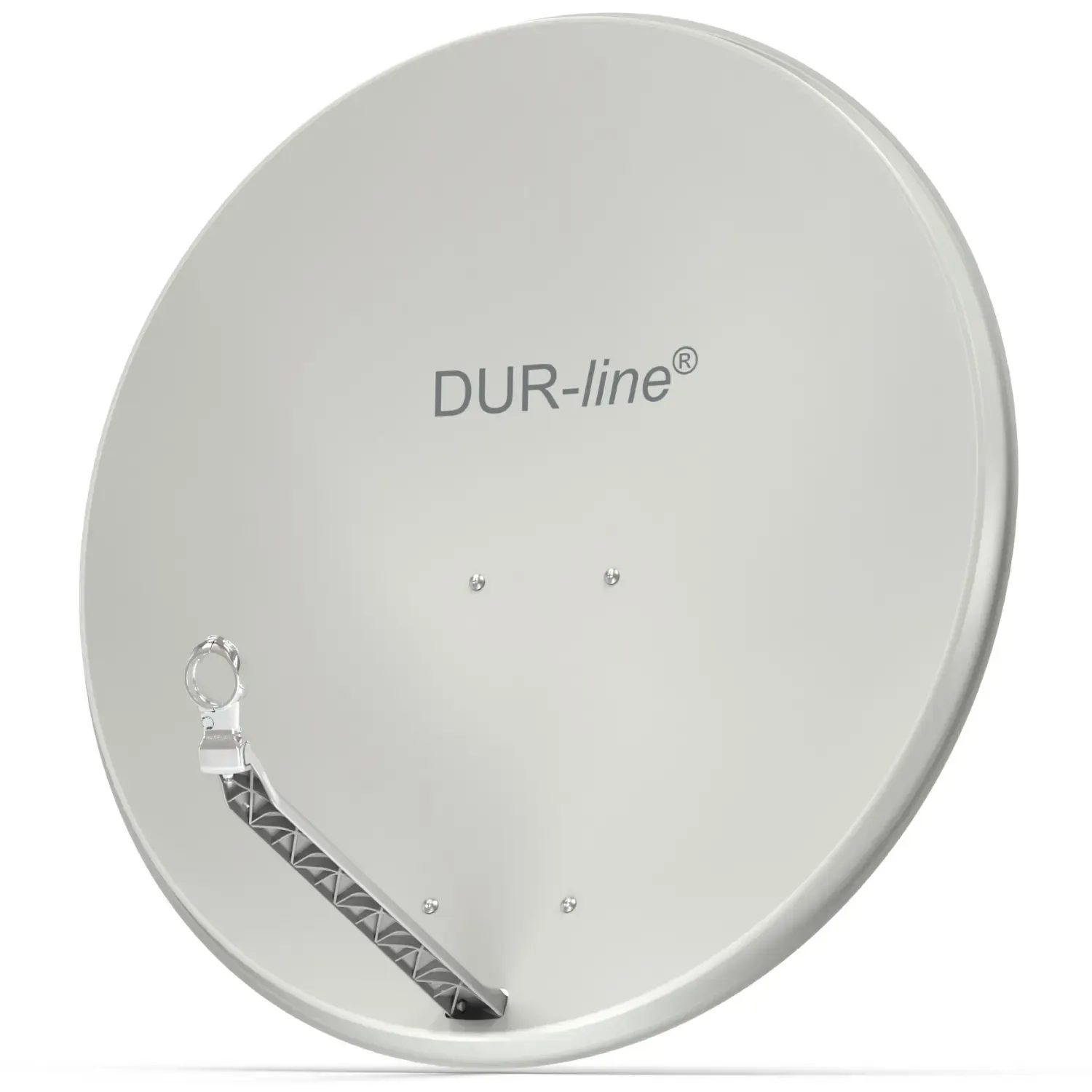 DUR-line Select 85/90 Hellgrau - Alu Sat-Reflektor