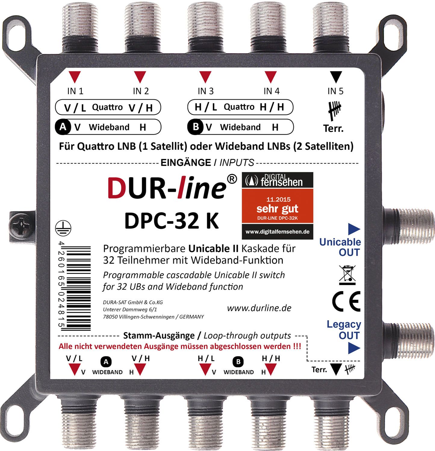 DUR-line DPC-32 K - Einkabellösung – Produktansicht 3 DUR-line DPC-32 K - Einkabellösung – Produktansicht 3