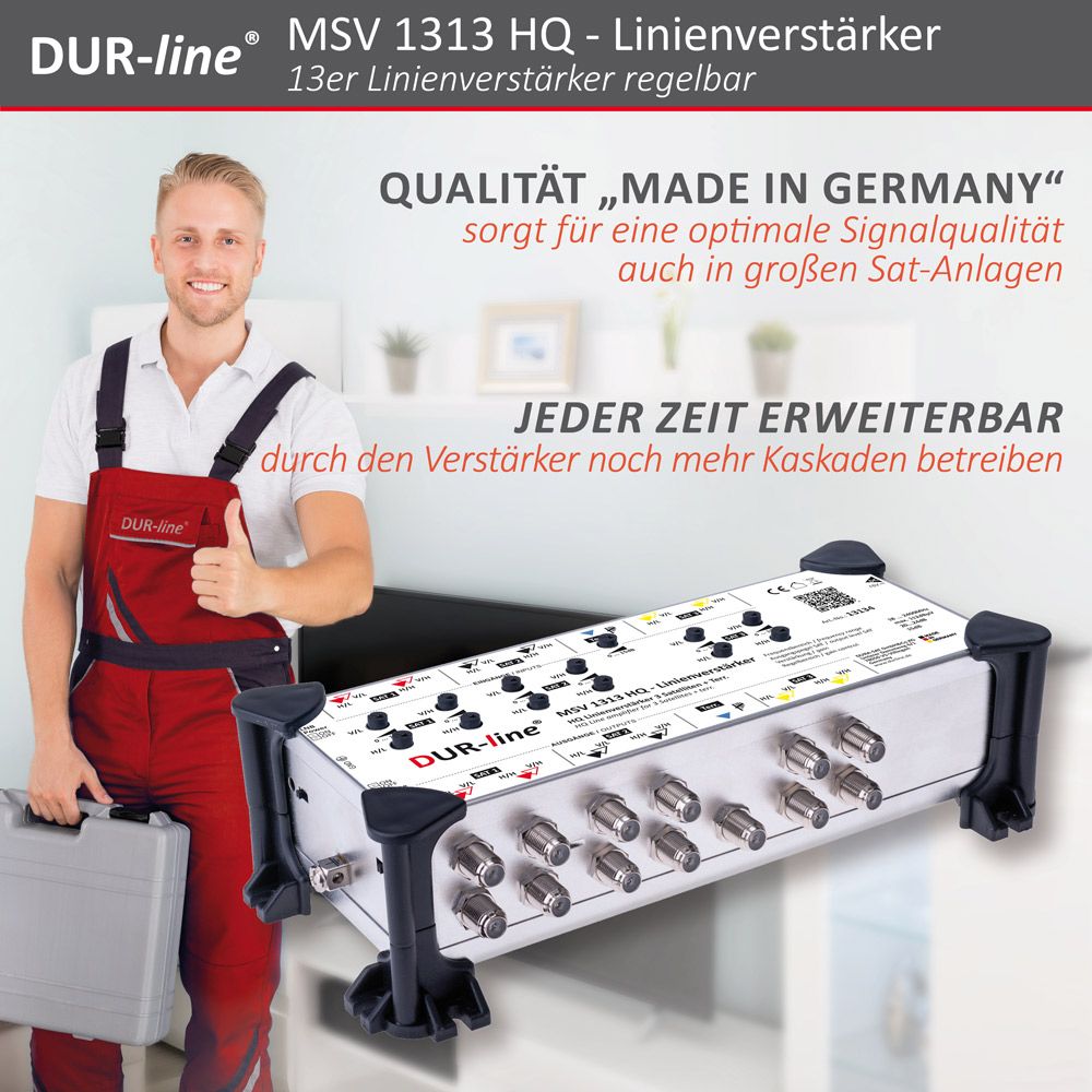 DUR-line MSV 1313 HQ - Linienverstärker – im Einsatz DUR-line MSV 1313 HQ - Linienverstärker – im Einsatz