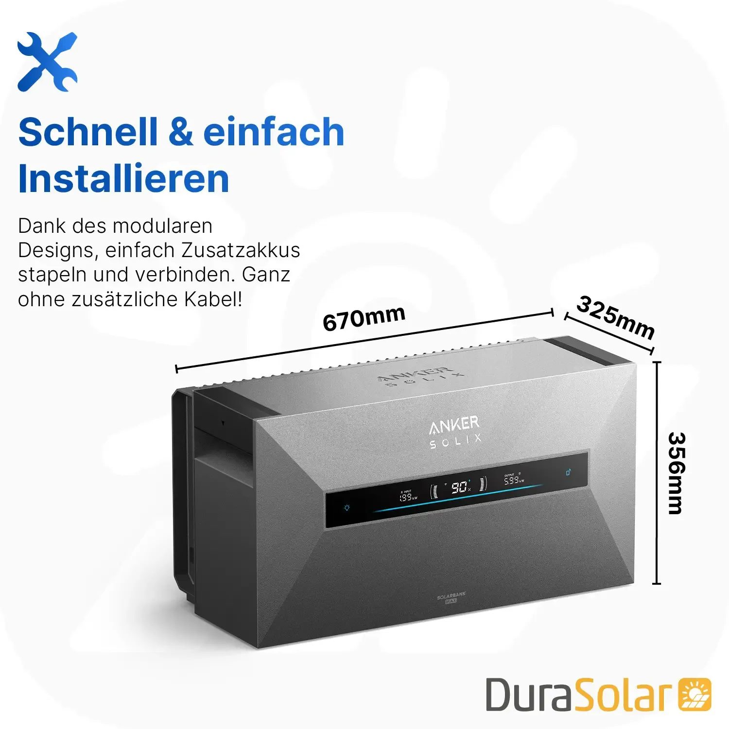 Anker SOLIX Solarbank Max AC - 7kWh - All-in-One - Plug&Play Heimspeicher für Solarnachrüstung Anker SOLIX Solarbank Max AC - 7kWh - All-in-One - Plug&Play Heimspeicher für Solarnachrüstung