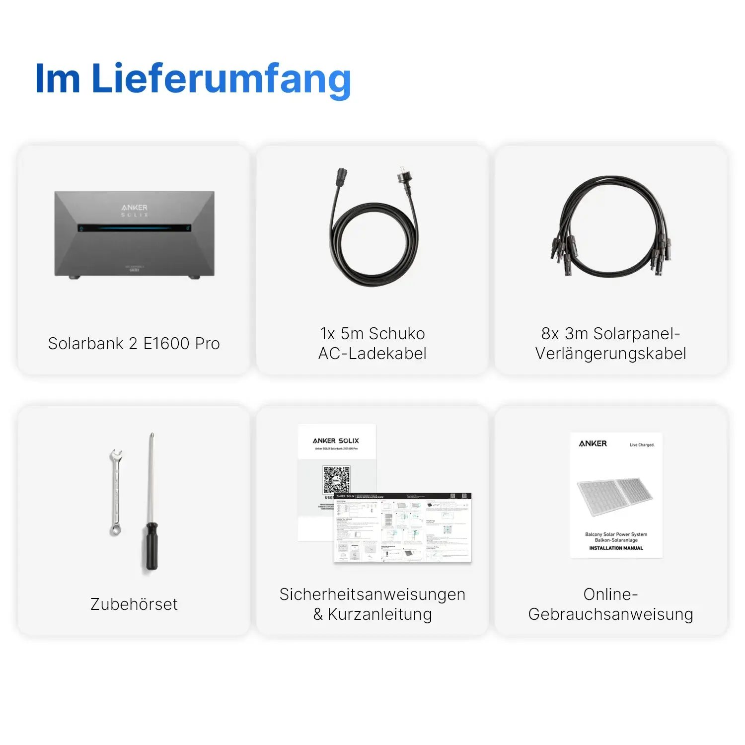 Anker SOLIX Solarbank 2 - E1600 Pro - Balkonkraftwerkspeicher Anker SOLIX Solarbank 2 - E1600 Pro - Balkonkraftwerkspeicher