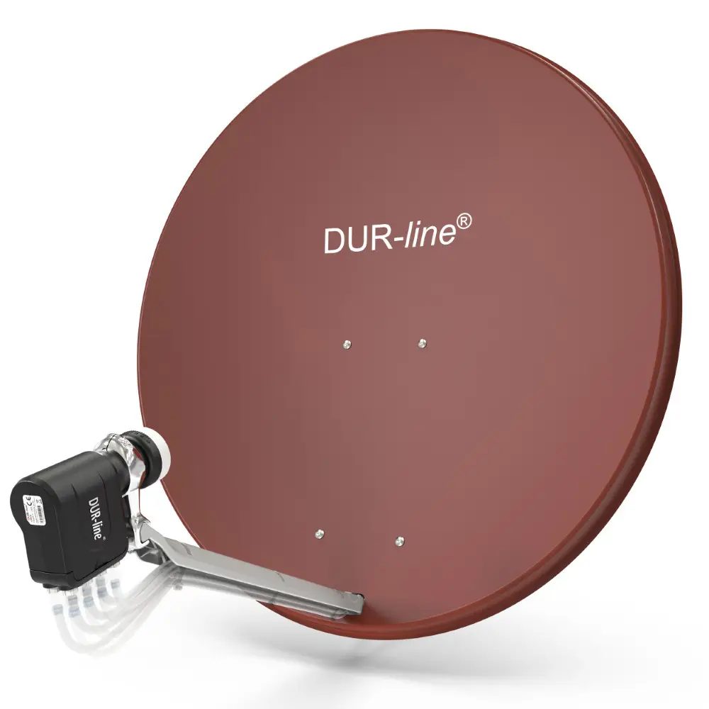 DUR-line Select 85/90 Rot - Sat-Komplettanlage mit Octo LNB DUR-line Select 85/90 Rot - Sat-Komplettanlage mit Octo LNB