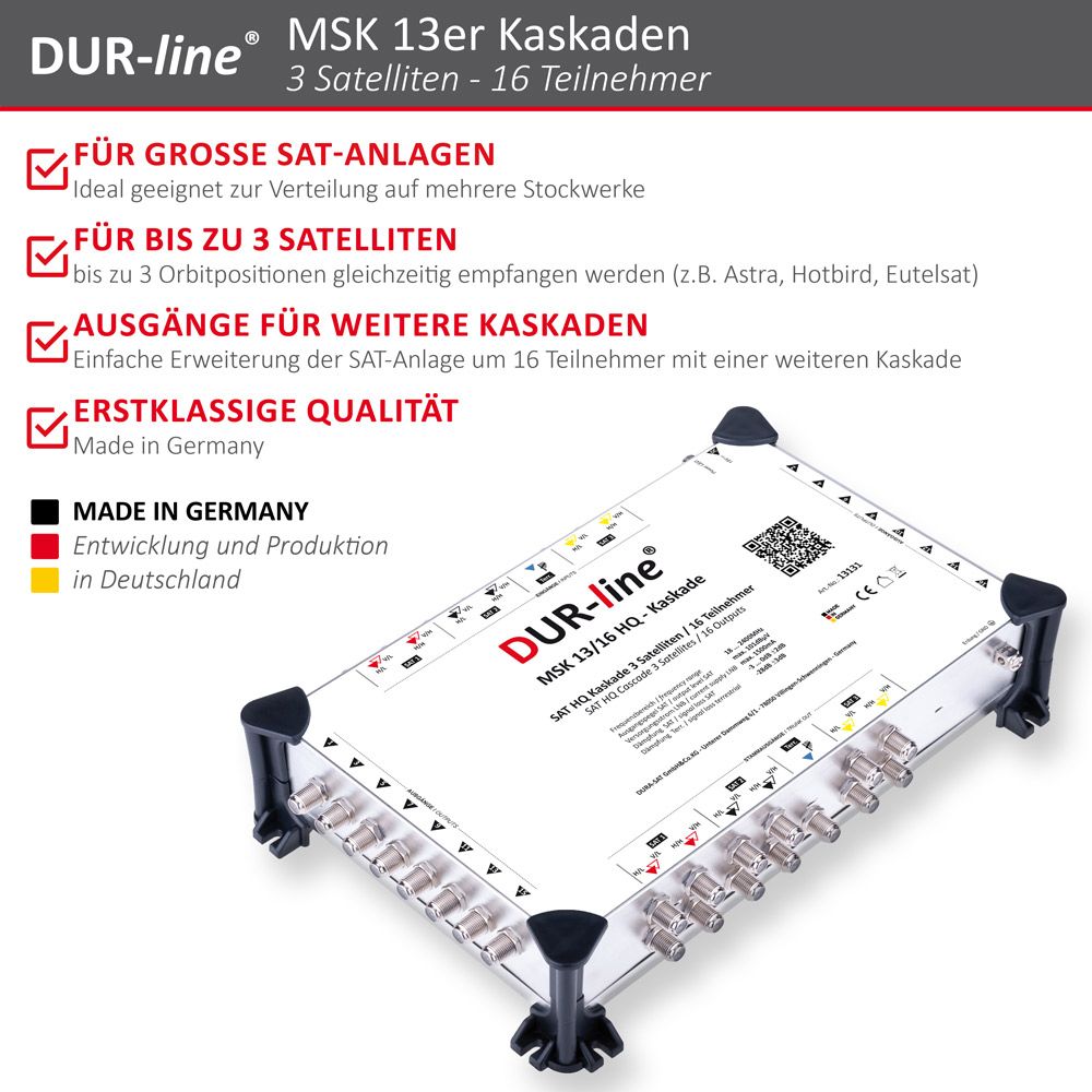 DUR-line MSK 13/16 HQ - Kaskade – Produktmerkmale im Überblick