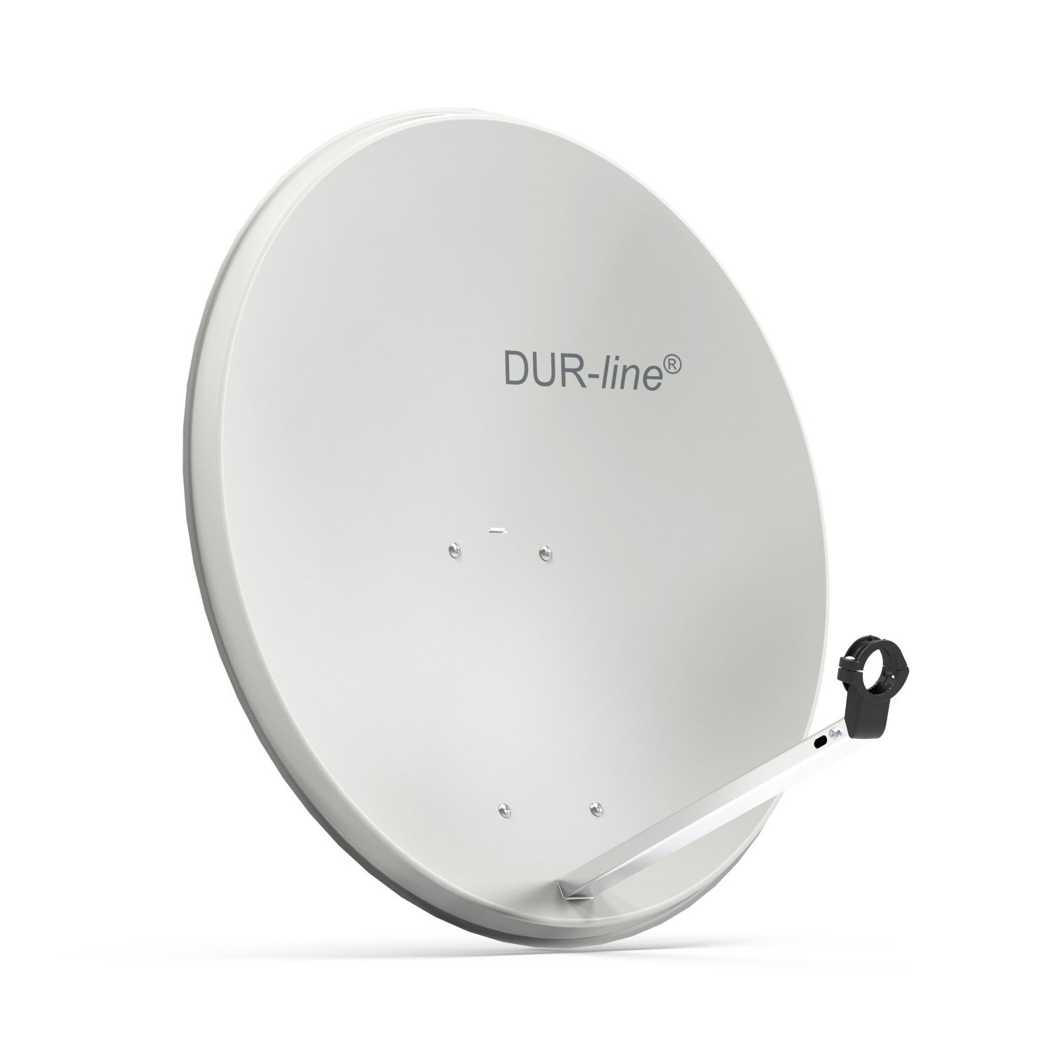 DUR-line MDA 80 Hellgrau Alu Sat-Reflektor – Produktansicht