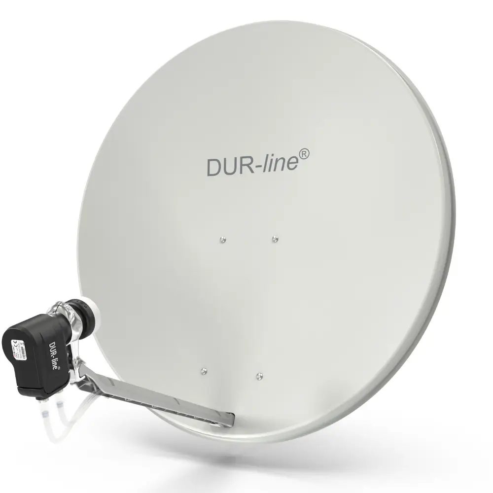 DUR-line Select 85/90 Hellgrau - Sat-Komplettanlage mit Twin LNB DUR-line Select 85/90 Hellgrau - Sat-Komplettanlage mit Twin LNB