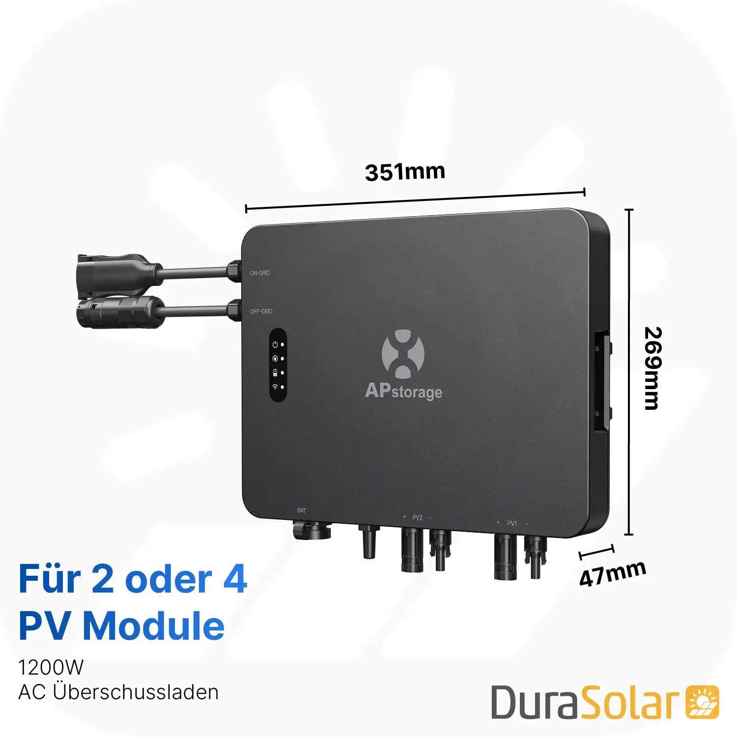 APsystems EZHI 5,12kWh - 4000Wp - Mini-PV-Anlage-Speicher-Set 