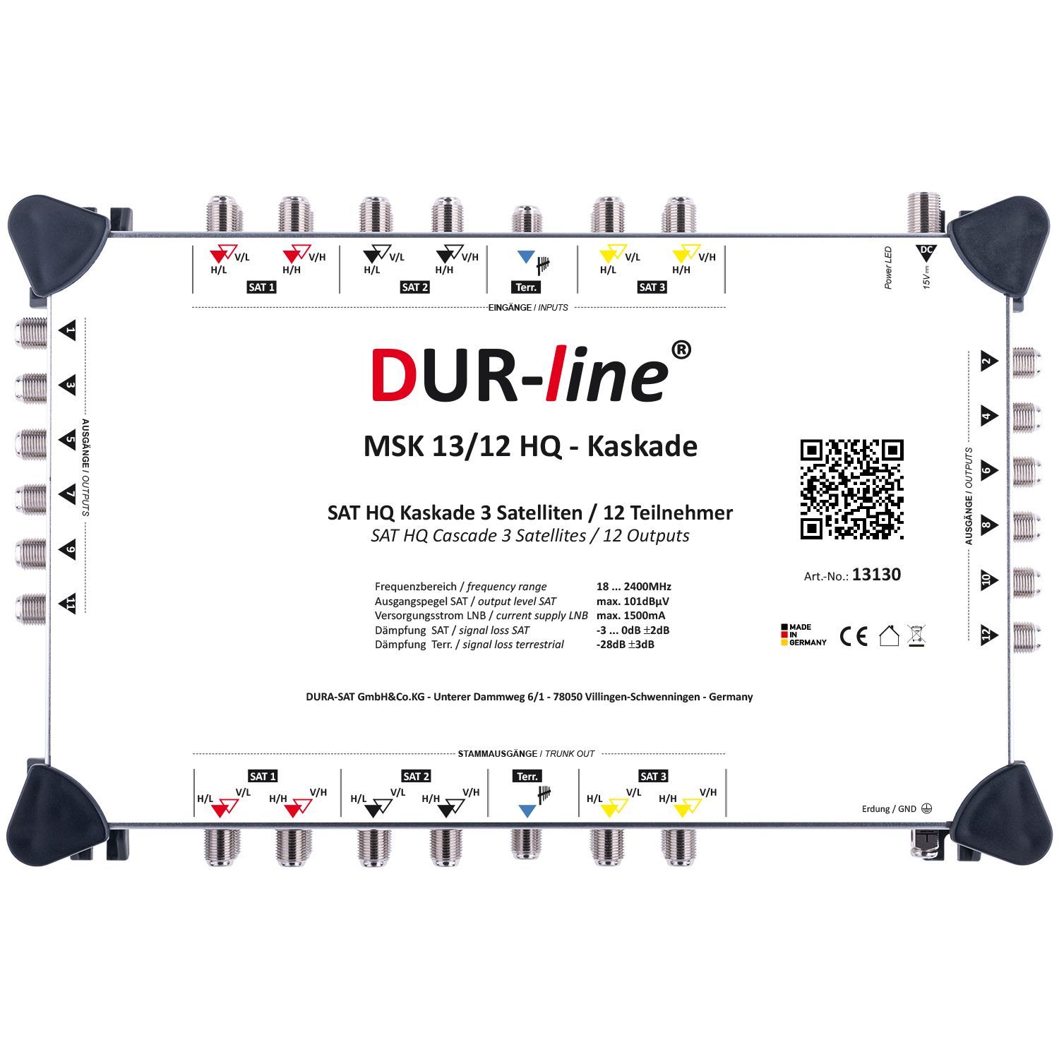 DUR-line MSK 13/12 HQ - Kaskade – Produktansicht 2 DUR-line MSK 13/12 HQ - Kaskade – Produktansicht 2