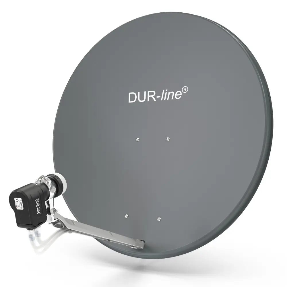 DUR-line Select 85/90 Anthrazit - Sat-Komplettanlage mit Quad LNB DUR-line Select 85/90 Anthrazit - Sat-Komplettanlage mit Quad LNB